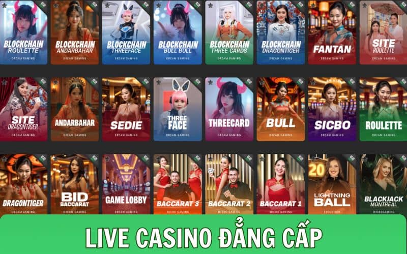 Casino online cực kỳ đẳng cấp có tất cả các trò chơi hot hít