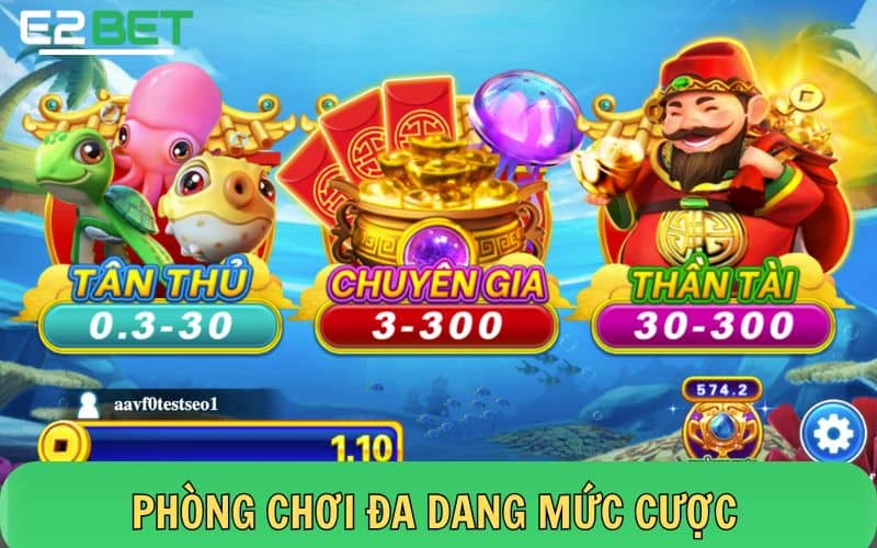 3 phòng phòng bắn cá trong bắn cá thần tài