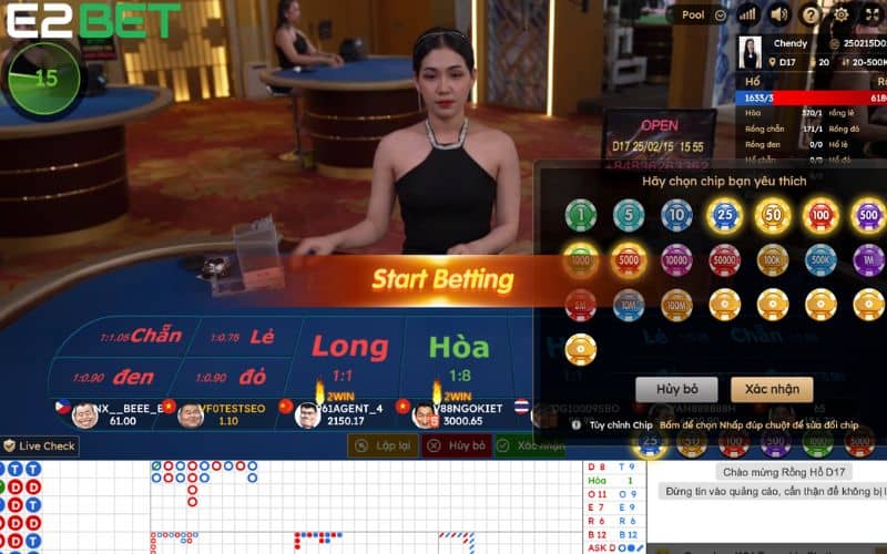 Hướng dẫn chi tiết cách chơi rồng hổ online tại caisno E2BET